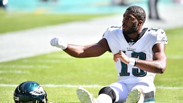Nelson Agholor continues to battle a knee injury, leaving his status in doubt for Week 15.