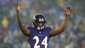 Baltimore Ravens cornerback Marcus Peters
