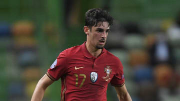 Trincao durante el partido entre Portugal y España