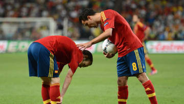 Iniesta y Xavi