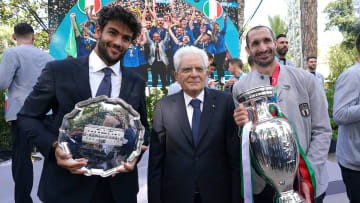 Matteo Berrettini, Sergio Mattarella, Giorgio Chiellini