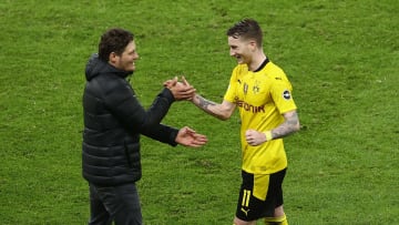 Will die Saison auf Platz drei beenden: Edin Terzic (l.)
