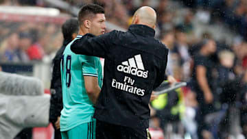 Werden sich vorerst trennen: Luka Jovic und Zinédine Zidane