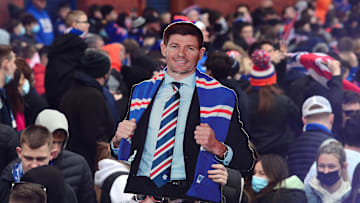 Rangers Fans Outside Ibrox