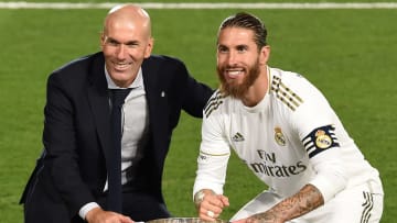 Sergio Ramos y Zinedine Zidane