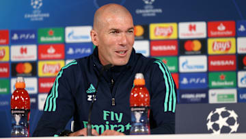 Zinedine Zidane en rueda de prensa