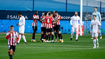 El Real Madrid cayó ante el Ahtletic Club en Málaga