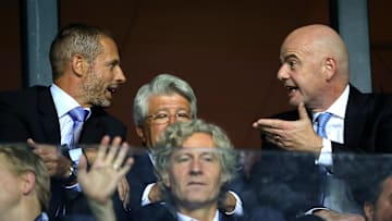 Aleksander Ceferin e Gianni Infantino Aleksander Ceferin e Gianni Infantino