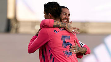 Sergio Ramos e Varane deixaram a equipe | Real Madrid v Cadiz CF - La Liga Santander