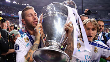 Sergio Ramos, con la Champions League
