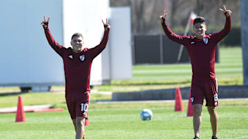 Quintero y Carrascal, dos que probablemente se despidan de River en las próximas horas.