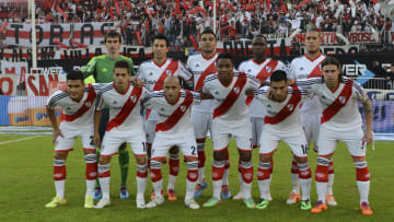 Los once de River el día de la consagración ante Quilmes