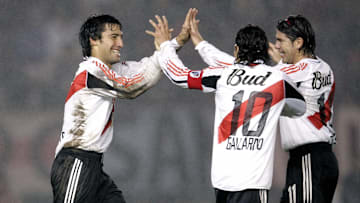 Farias y Gallardo, dos goleadores de River en Copa Libertadores