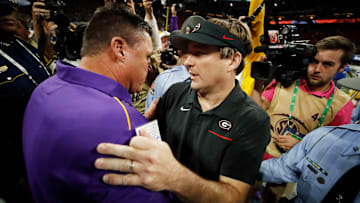 Ed Orgeron and Kirby Smart are battling it out for 4-star wide receiver Jermaine Burton. 