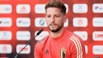 Dries Metrens en conférence de presse. 