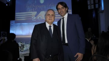 Claudio Lotito e Simone Inzaghi