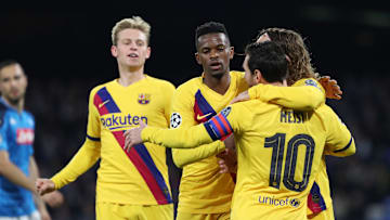 SSC Napoli v FC Barcelona - UEFA Champions League Round of 16: First Leg