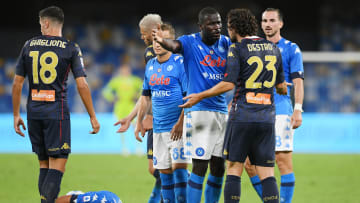 Un momento della sfida d'andata tra Napoli e Genoa 