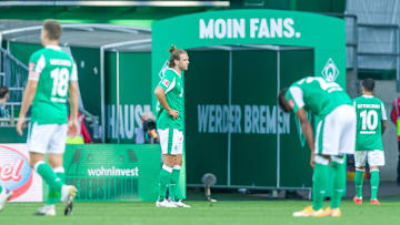 Können sich spätestens jetzt nichts mehr von ihren Testspielsiegen kaufen: die Spieler des SVW nach dem 1:4 gegen Hertha