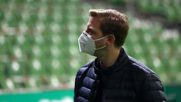 Florian Kohfeldt mit Maske