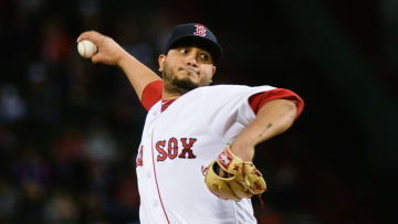Jhoulys Chacin in 2019 with the Boston Red Sox