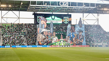 La apertura del Q2 Stadium en el San Jose Earthquakes v Austin FC