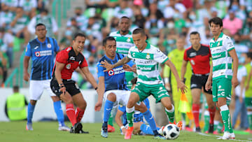Santos Laguna v Cruz Azul - Torneo Grita Mexico A21 Liga MX