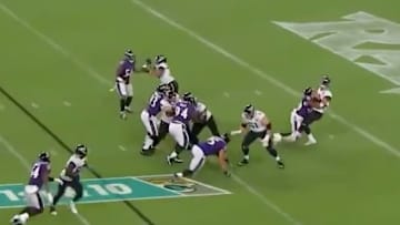 Kenny Young absolutely decimates Jaguars rookie QB Garnder Minshew on Thursday.