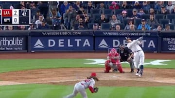 Aaron Judge hits two-run, game-tying homer against the Angels on Wednesday.