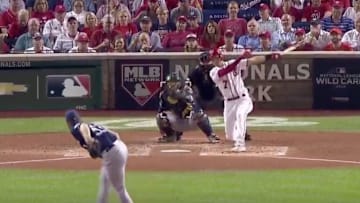 Trea Turner puts the Nationals on the board with a solo homer in the NL Wild Card Game.