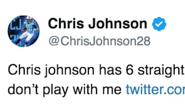Chris Johnson clapped back at FOX Sports for comparing him to David Johnson in his recent struggles.