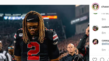 Chase Young posts to Instagram about his return from suspension for Ohio State.