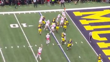 JK Dobbins already has three touchdowns in the first half of Saturday's game against Michigan.
