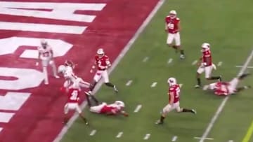 KJ Hill caught two touchdown passes to help the Buckeyes into the lead against Wisconsin