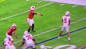 Wisconsin fans should be furious about this false start non-call on Ohio State's go-ahead score.