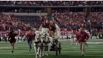 The Sooner Schooner makes its triumphant return for the Big 12 Championship. 
