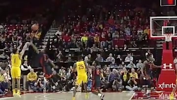 Anthony Cowan capped a brilliant Maryland comeback with a deep three to tie the game.