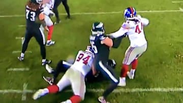Lane Johnson suffered an injury against the Giants on Monday Night Football