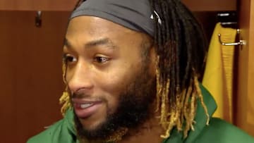 Aaron Jones is excited about the opportunity to knock the Bears out of the playoffs. 