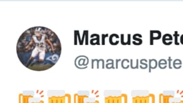 Marcus Peters was fined $14,037 for his beer-chugging celebration in Week 14. 