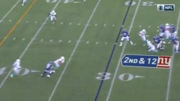 Eli Manning made threw bone-headed interception