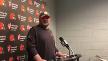 Freddie Kitchens tried to explain why he and Jarvis Landry got into it on the sidelines. 
