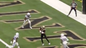 Drew Brees throws touchdown to Michael Thomas