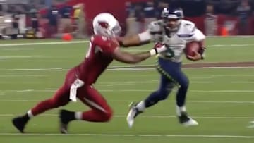 It's the five year anniversary of Russell Wilson's disrespectful stiff arm on Alex Okafor.