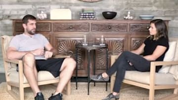 Danica Patrick interviewed boyfriend Aaron Rodgers for the latest episode of her podcast.