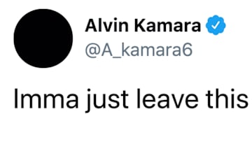 The tweet from New Orleans Saints RB Alvin Kamara