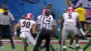 Georgia pulled off a great fake field goal.