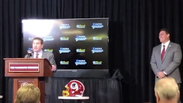 Dan Snyder actually wished the media 'Happy Thanksgiving' while introducing Ron Rivera.