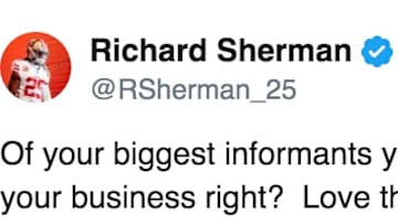 Richard Sherman fought back against ProFootballTalk on Twitter. 