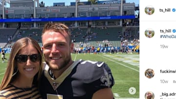 Saints QB Taysom Hill and wife, Emily